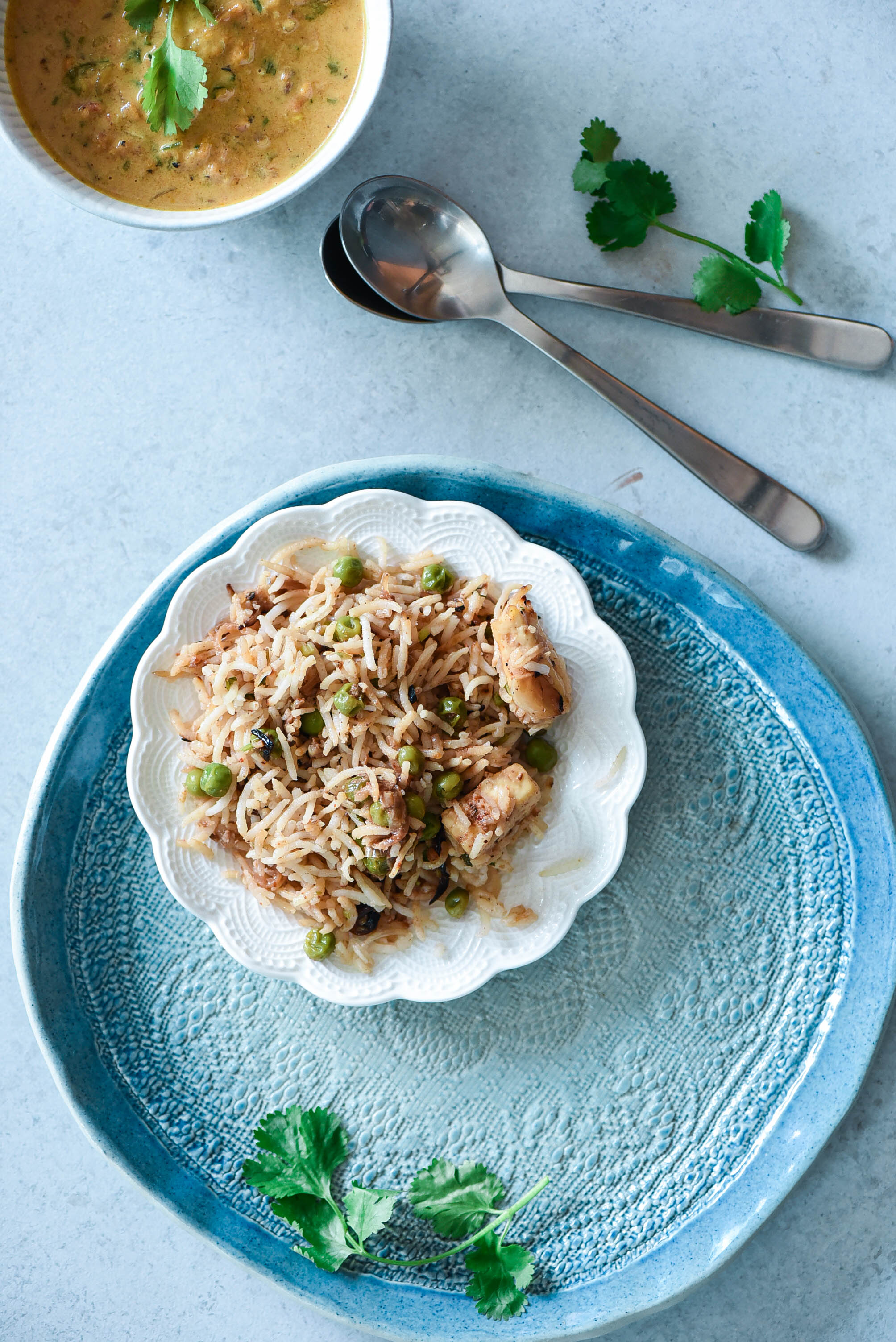 Paneer Peas Pilaf