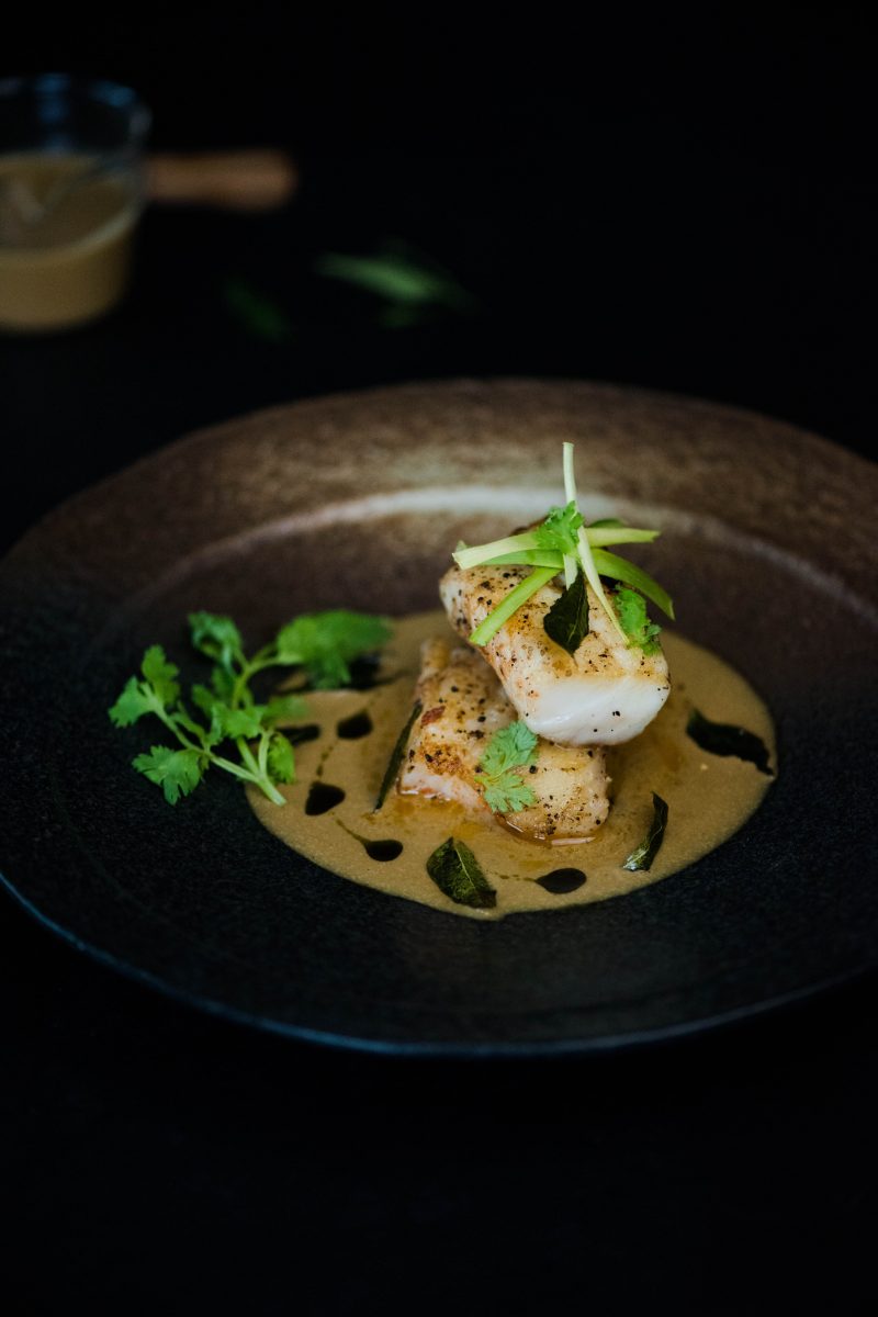 Fish with Coconut Curry Leaves Sauce