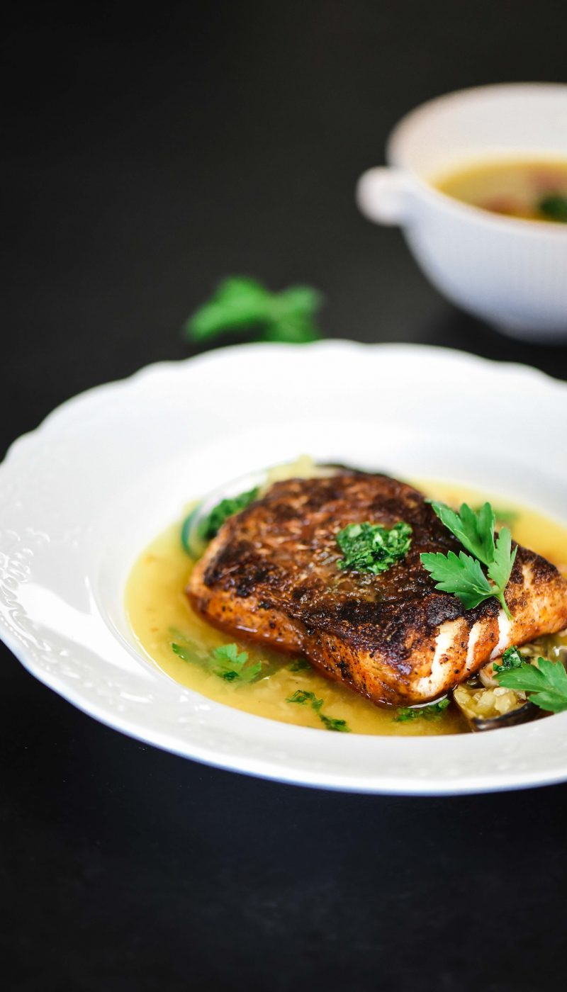 Seabass with Aromatic Flavours