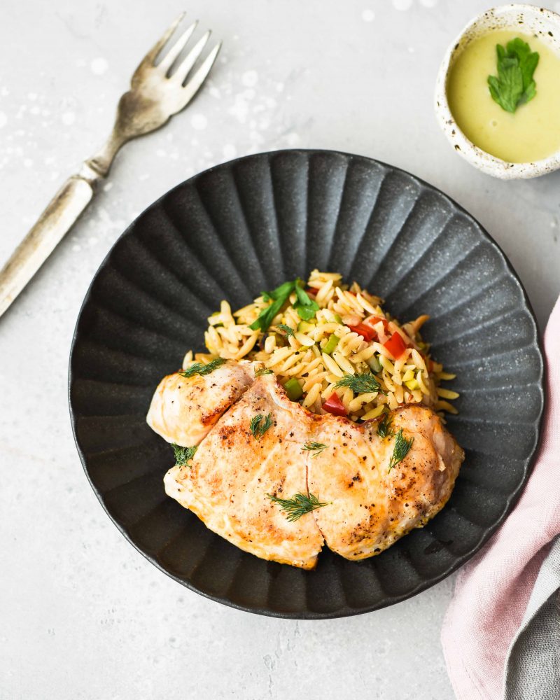 Orzo with Snapper