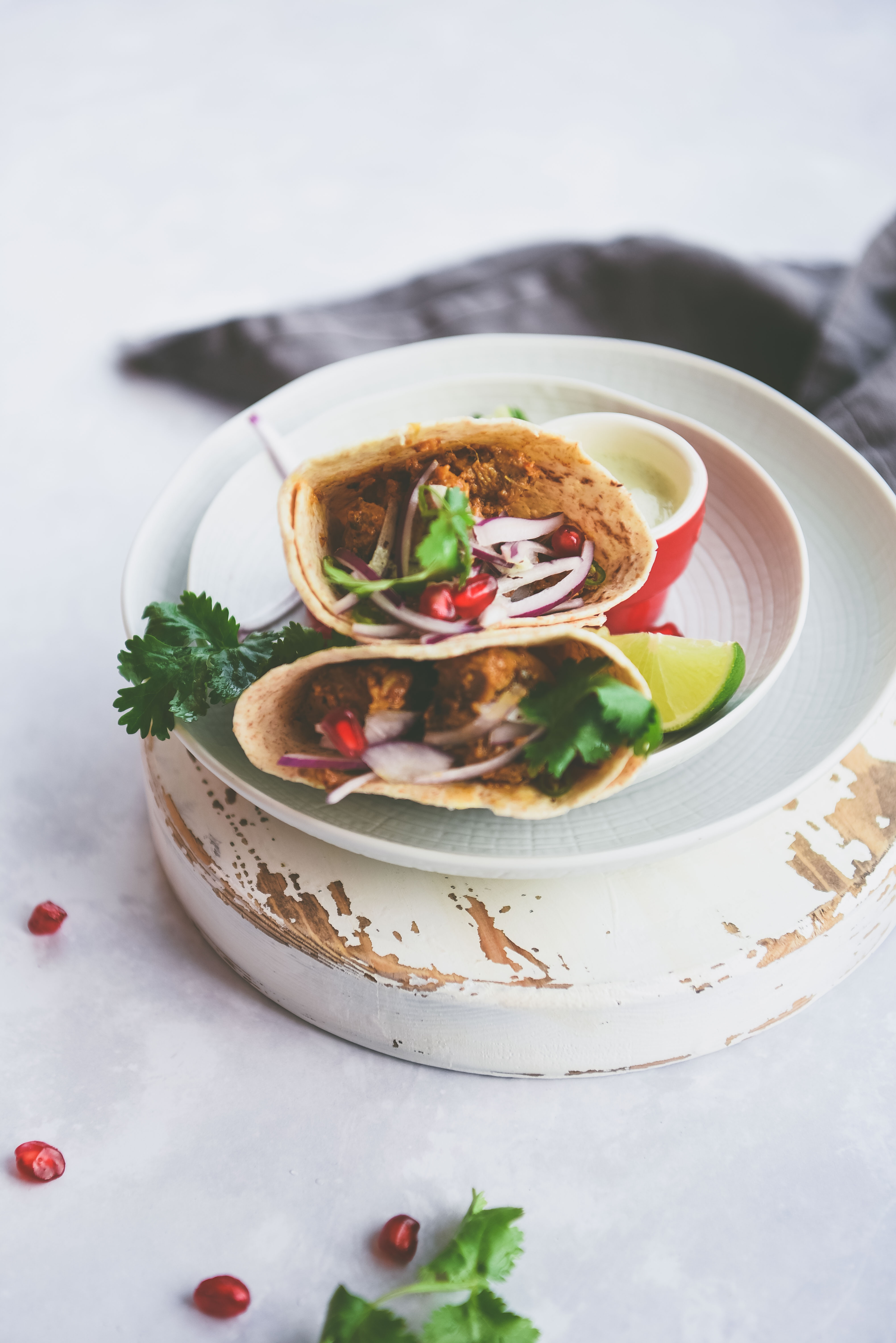 Andhra Chicken Tacos