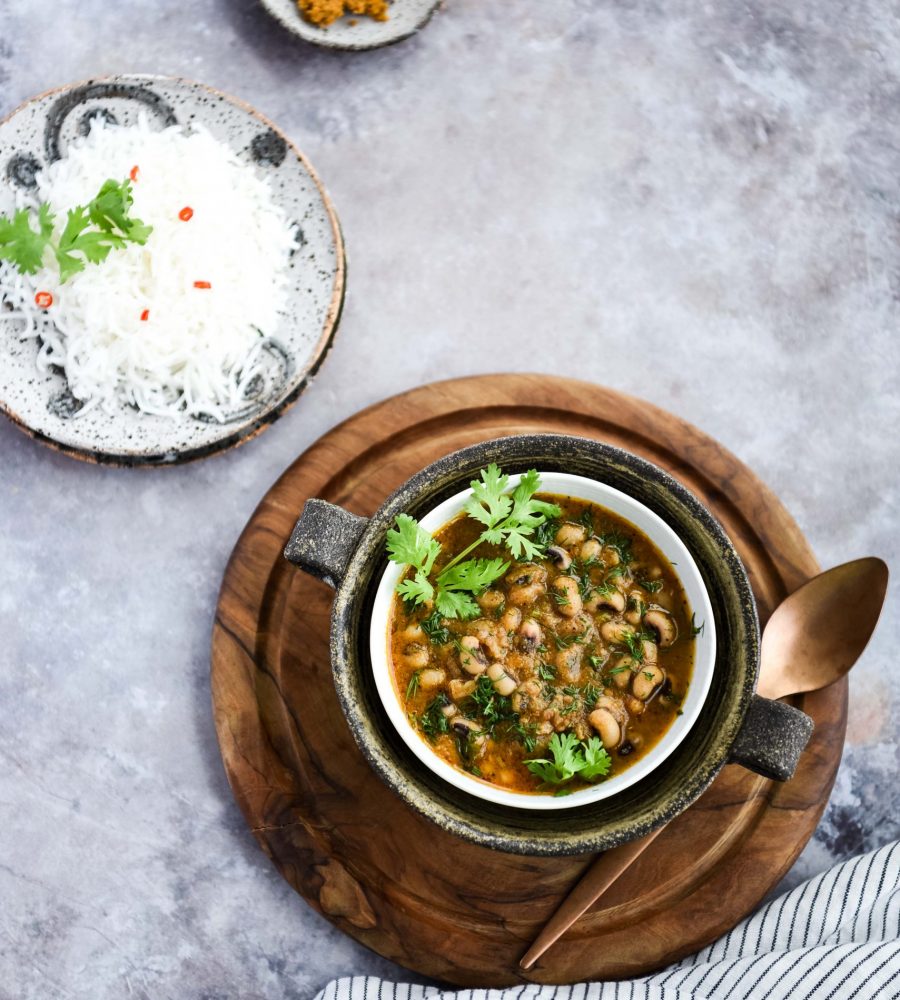 Black eyed beans curry